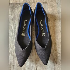 Rothy's Women's Black Flats Point Toe 7